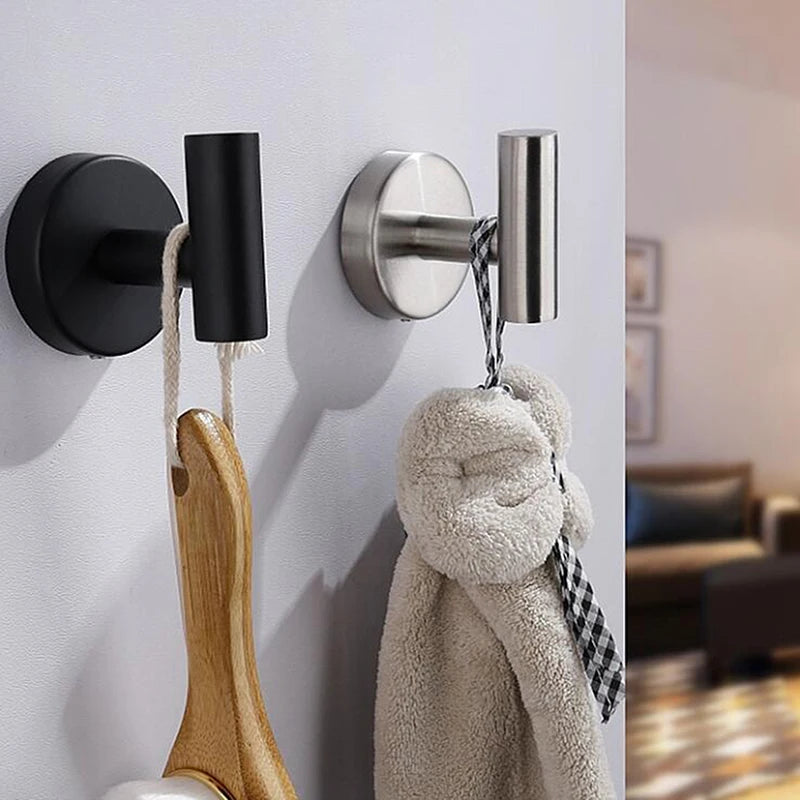 Stainless Steel Bathroom Hardware Set with Towel Rack - Smarsty