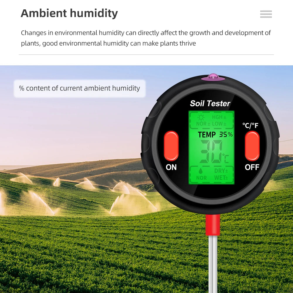 5 in 1 Soil Tester for Accurate Plant Care - Smarsty