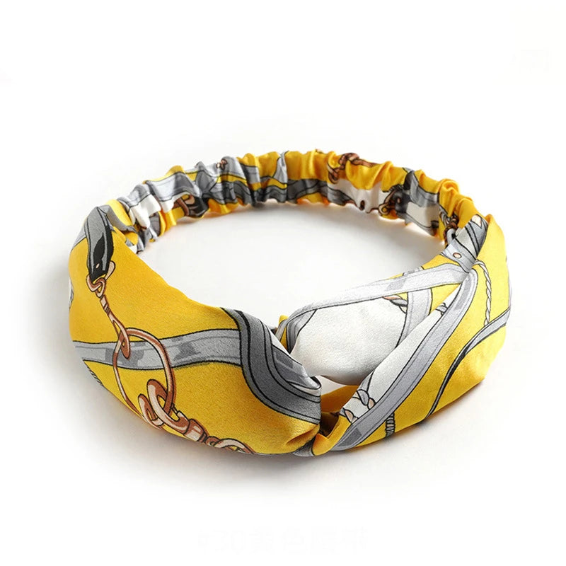 Bohemian Print Cashmere Headbands For Women Vintage Comfort - Smarsty