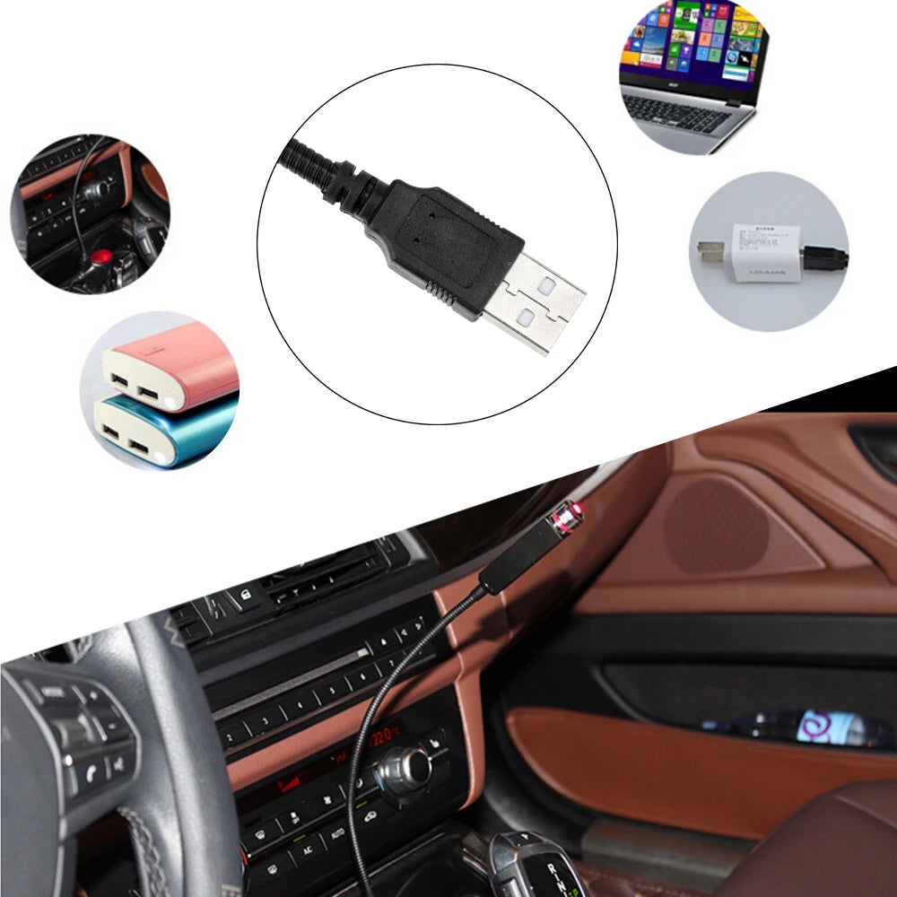 Mini LED Car Roof Star Night Light Projector Atmosphere Galaxy Lamp USB Decorative Adjustable for Auto Roof Room Ceiling Decor - Smarsty