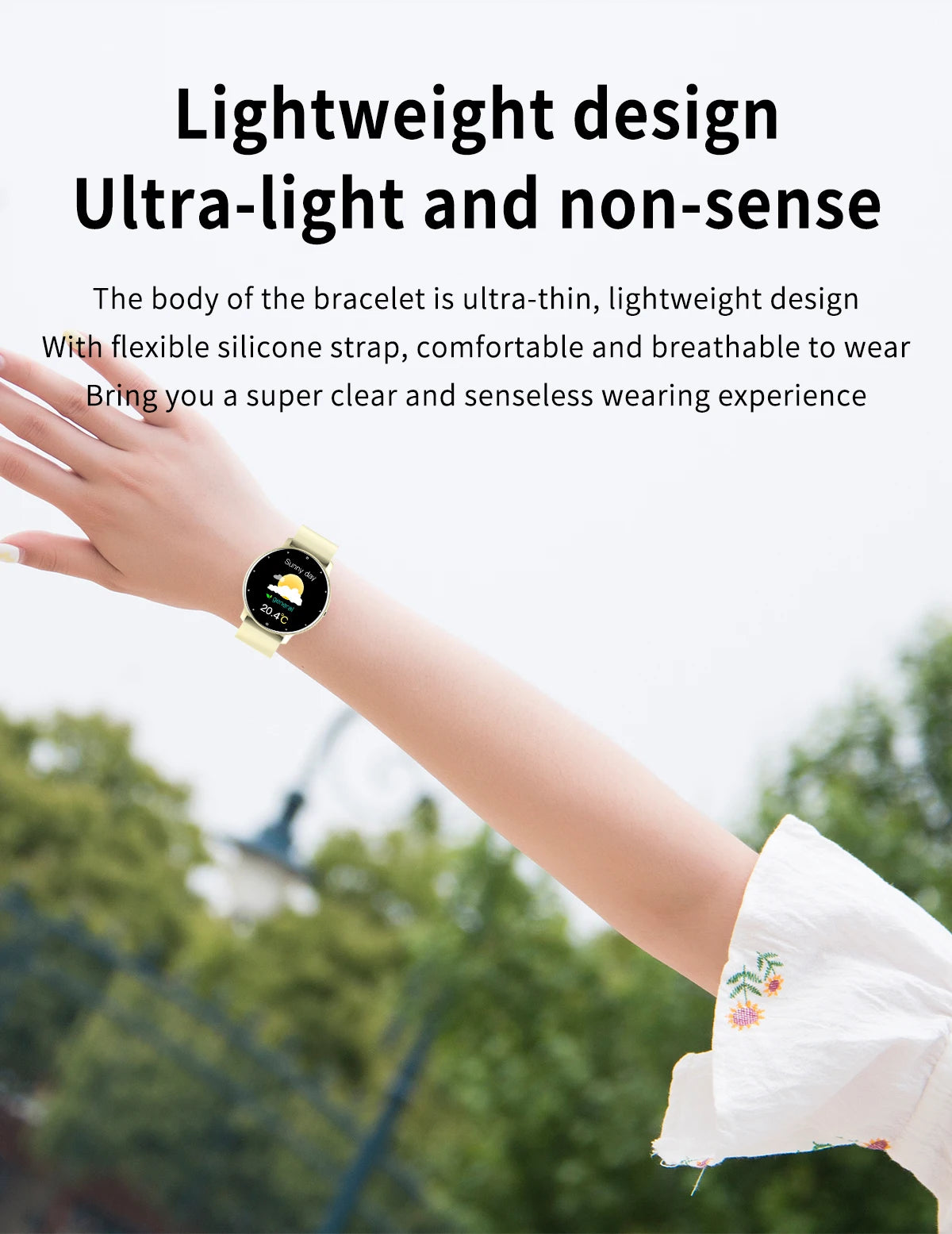 Smart Fitness Watch with Heart Rate Monitor and Waterproof Design - Smarsty