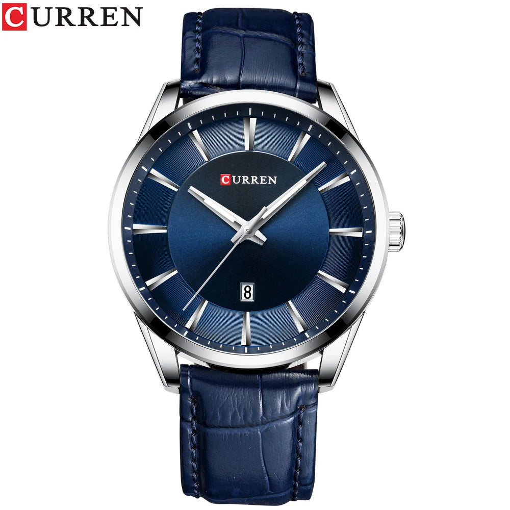 CURREN Luxury Quartz Watch for Men with Leather Strap - Smarsty