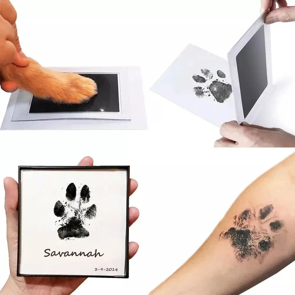 No Touch Baby Hand Footprint Kit Safe Ink Pad Souvenir - Smarsty