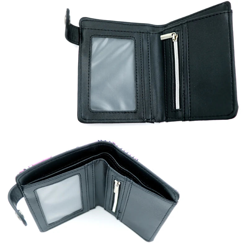 Death Note Anime Black PU Leather Short Wallet Card and Coin Purse for Boys Girls Gift - Smarsty