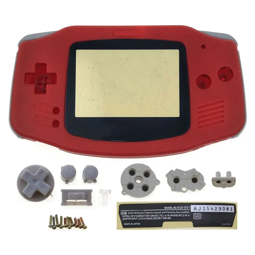 GBA Console Plastic Shell Case With Button Kit - Smarsty