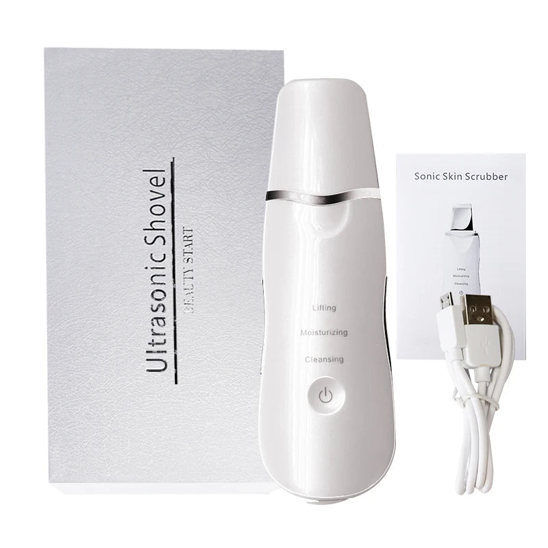 Ultrasonic Skin Scrubber for Deep Cleansing and Rejuvenation - Smarsty