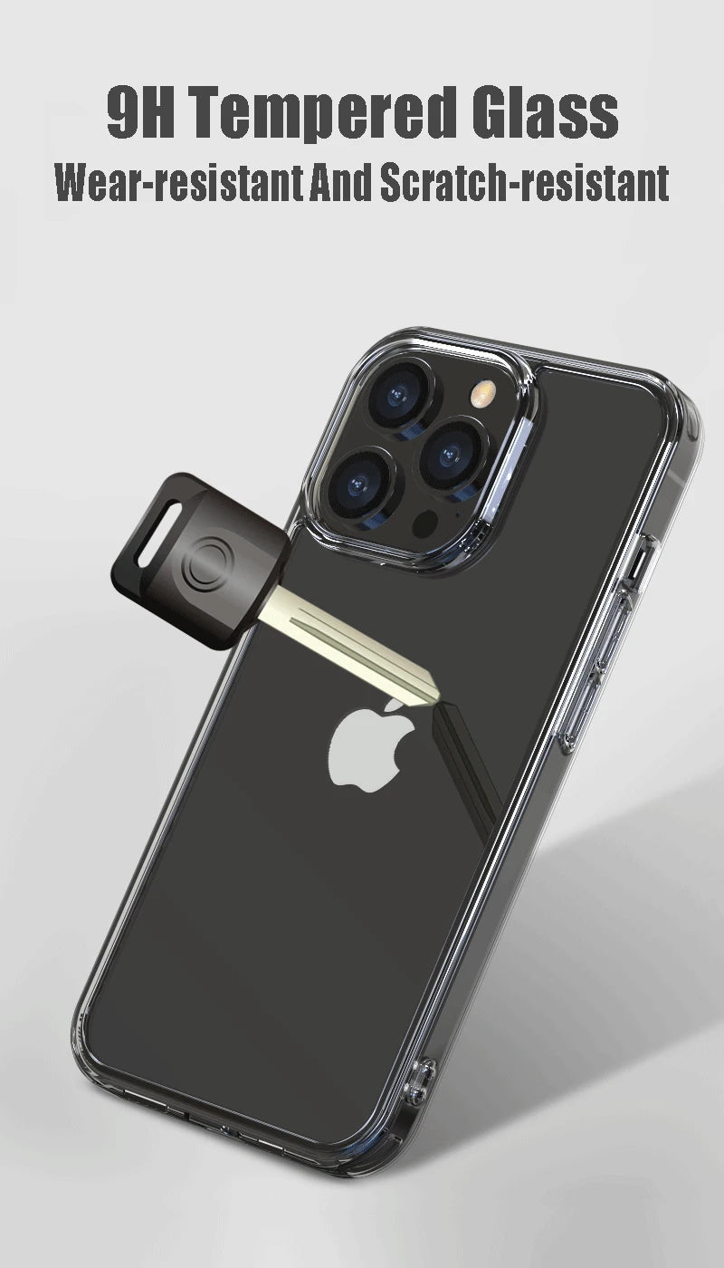 Luxury Tempered Glass Clear Case For iPhone 16 15 14 12 13 Mini 11 Pro XS Max X XR 15 7 8 16Plus SE Transparent Hard Case Fundas by Smarsty