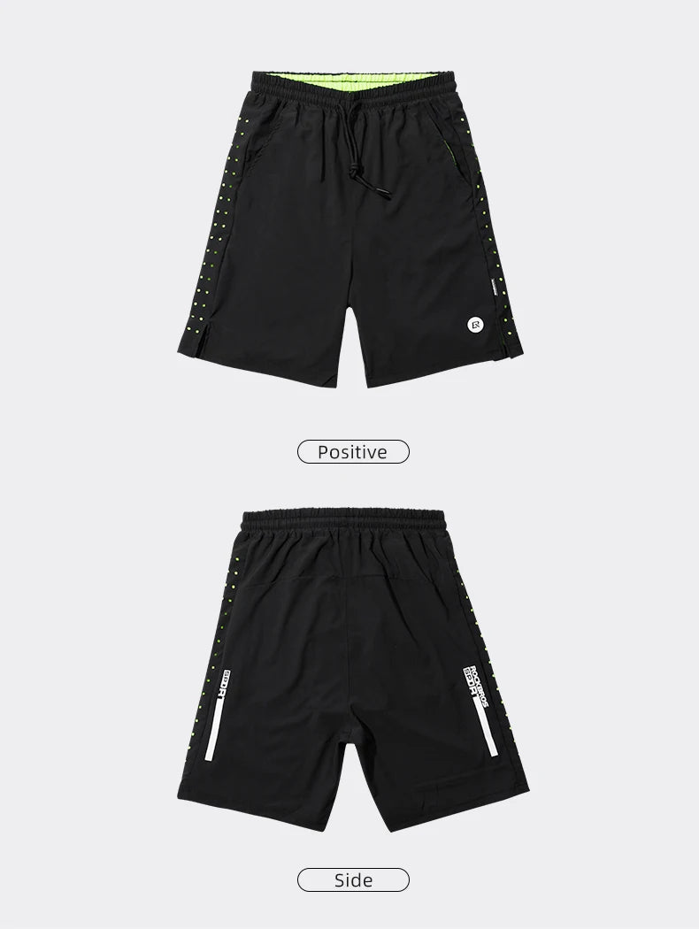 ROCKBROS Running Shorts Unisex Clothing Exercise Gym Shorts Spandex Jogging Fitness Breathable Cycling Outdoor Sports Asian Size - Smarsty