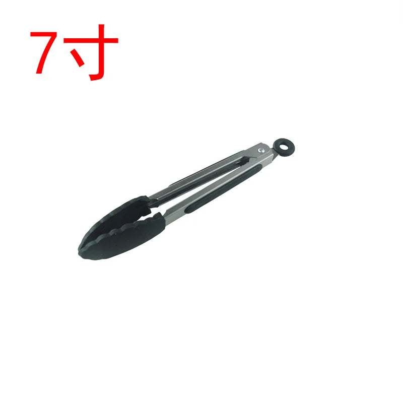Silicone Kitchen Tongs Stainless Steel Non-Slip Design - Smarsty