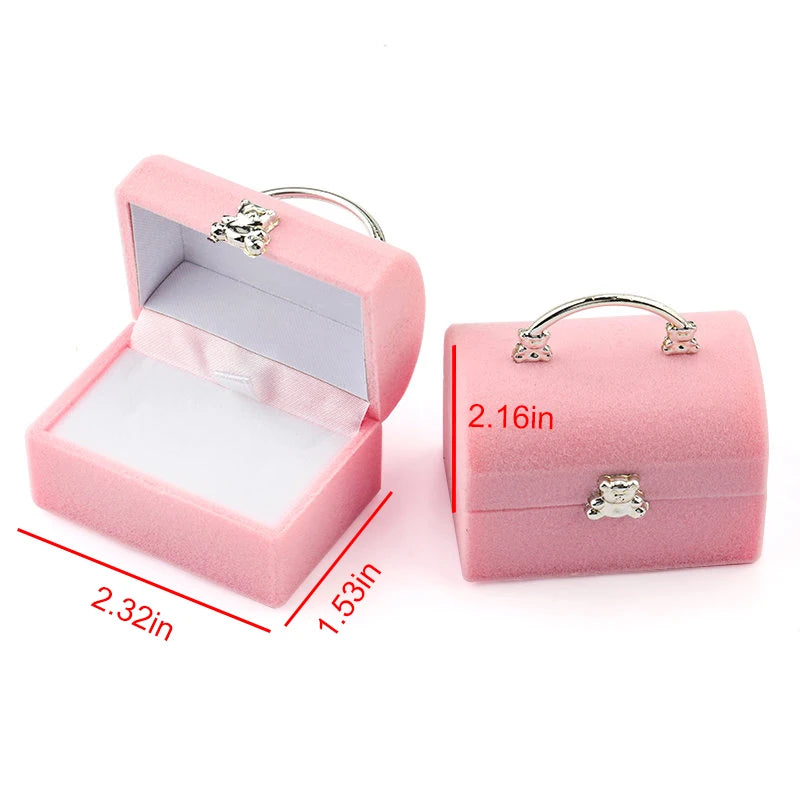 Lovely Velvet Jewelry Box for Rings and Earrings Display - Smarsty