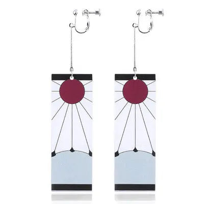 Acrylic Tanjiro Earrings for Women Anime Cosplay Jewelry - Smarsty