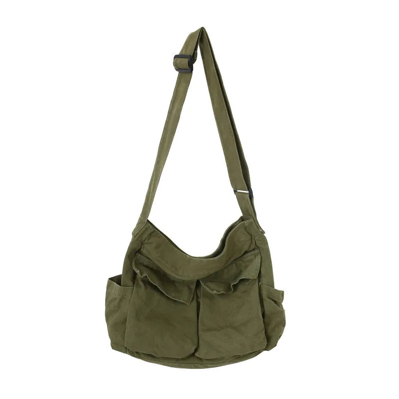 Women Vintage Canvas Tote Bag Crossbody Shoulder Purse - Smarsty