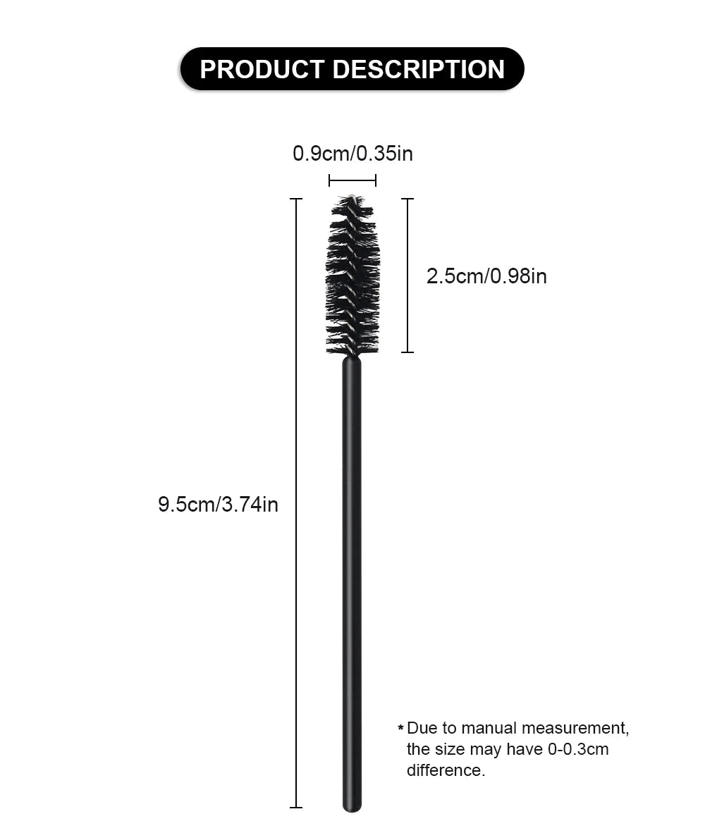 50Pcs Disposable Eyelash Brushes for Makeup Application - Smarsty