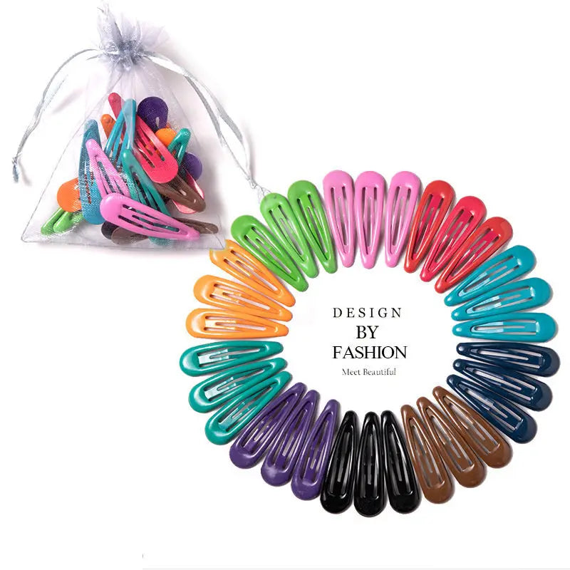 Colorful Waterdrop Shape Hairpins for Girls - Smarsty