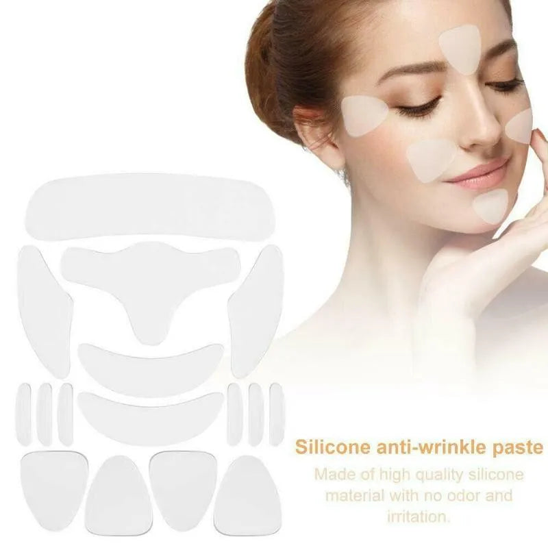16pcs Reusable Silicone Wrinkle Removal Patches for Skin Care - Smarsty