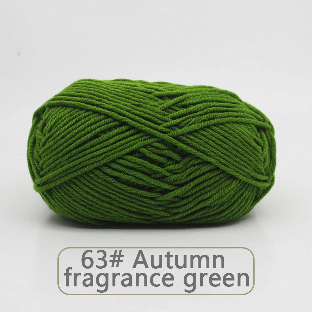 Soft Wool Milk Cotton Yarn for Knitting and Crochet - Smarsty