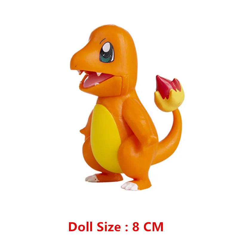 Pokemon 4-13Cm New Cartoons Movie Anime Figure Pikachu Mewtwo Charmander Blastoise Gurado Pet Action Model Toy Gifts by Smarsty
