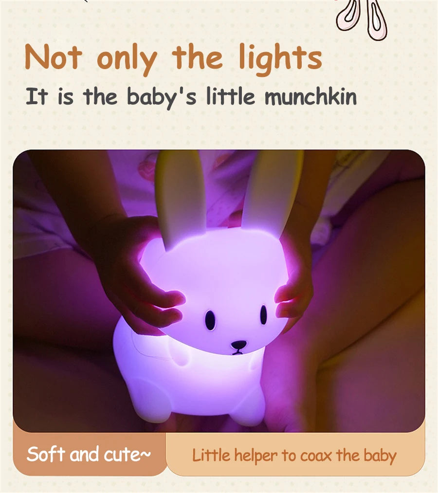 Cute Rabbit LED Night Light for Kids Bedroom - Smarsty