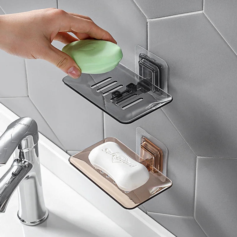 No Drilling Wall Mounted Soap Rack with Double Layer Design - Smarsty