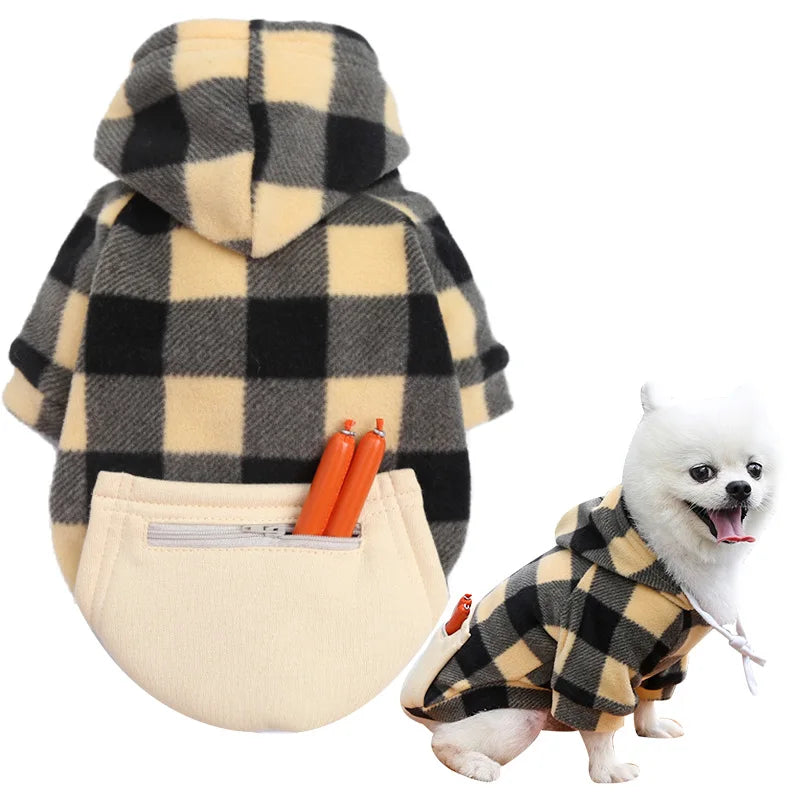 Reversible Plaid Dog Winter Coat for Comfort and Warmth - Smarsty