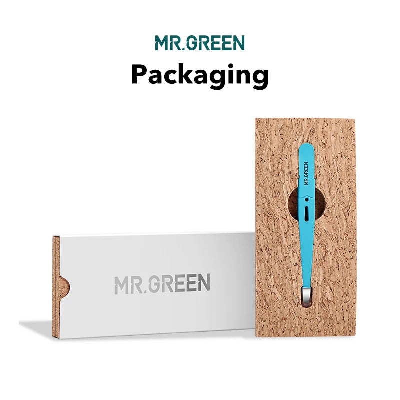 MR Green Stainless Steel Eyebrow Tweezers for Precision Hair Removal - Smarsty