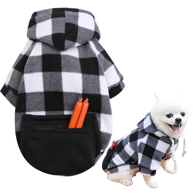 Reversible Plaid Dog Winter Coat for Comfort and Warmth - Smarsty