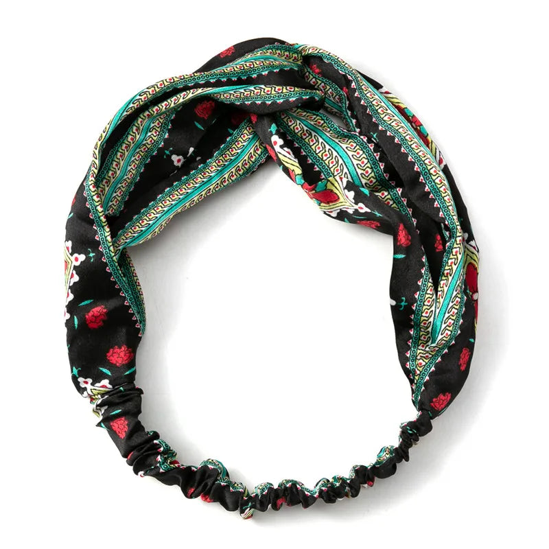Bohemian Print Headbands For Women Comfortable Stretch - Smarsty