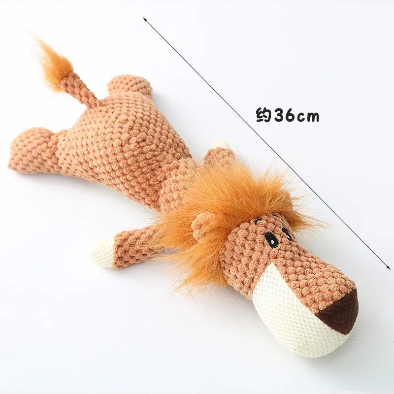 Plush Cartoon Puppy Dog Squeaky Chew Toy for Small Dogs - Smarsty