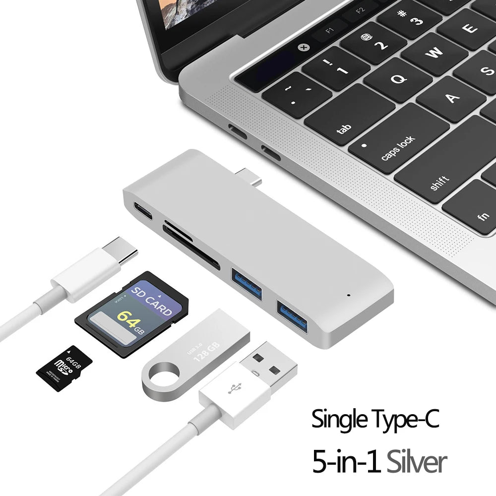 Usb C Hub Hdmi 4K Multiport Adapter Alongside Sd Reader