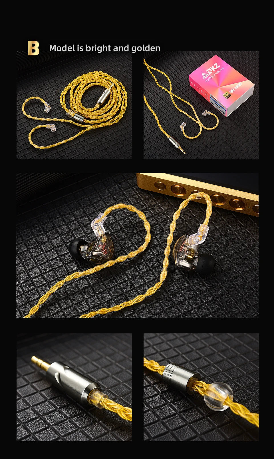 QKZ T1 HiFi Earphone Upgrade Cable with MMCX Connector - Smarsty