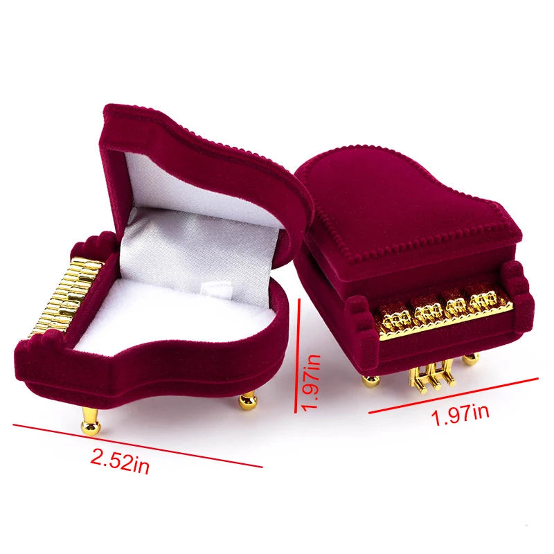 Lovely Velvet Jewelry Box for Rings and Earrings Display - Smarsty