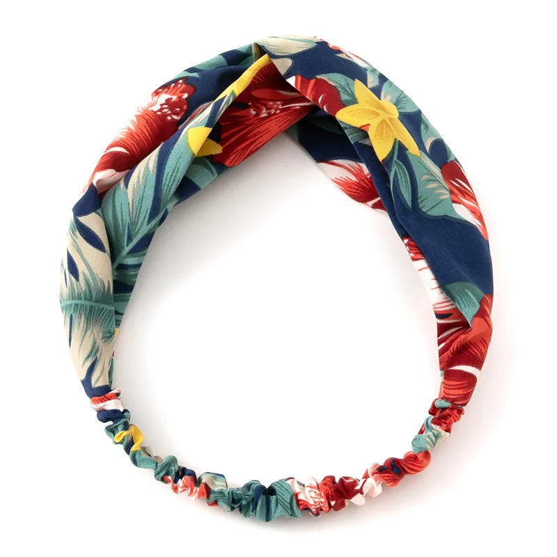 Bohemian Print Headbands For Women Vintage Turban Comfort - Smarsty