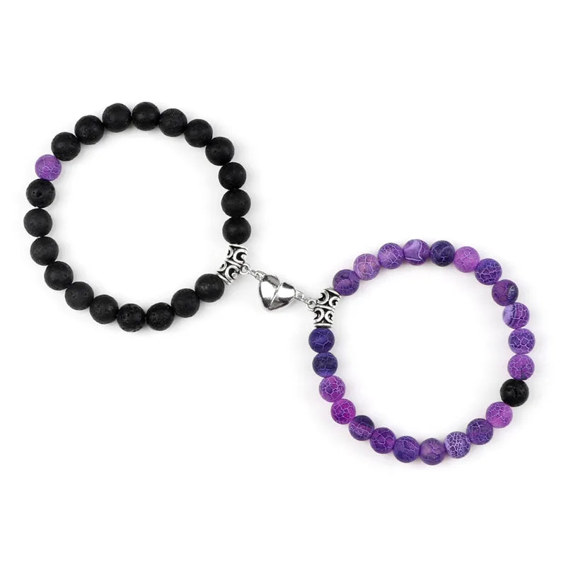 Natural Stone Couple Bracelets Set for Friendship - Smarsty