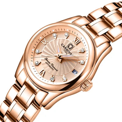Carnival Luxury Women's Mechanical Watch with Sapphire Crystal - Smarsty