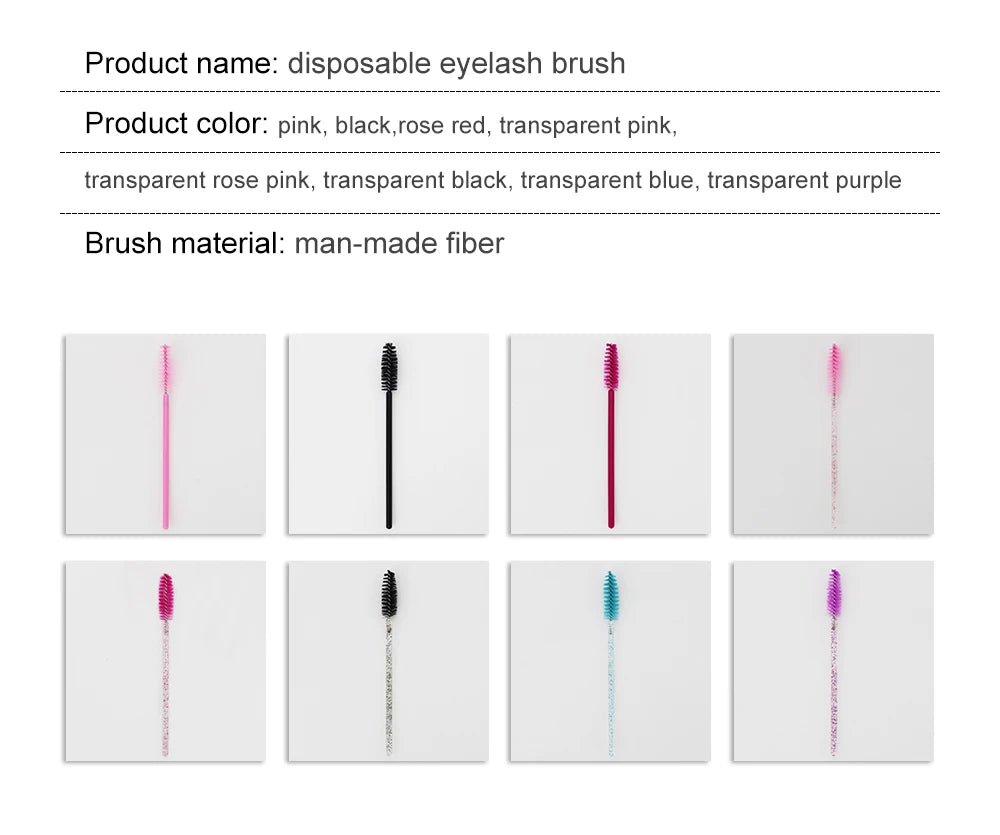 50Pcs Disposable Eyelash Brushes for Makeup Application - Smarsty