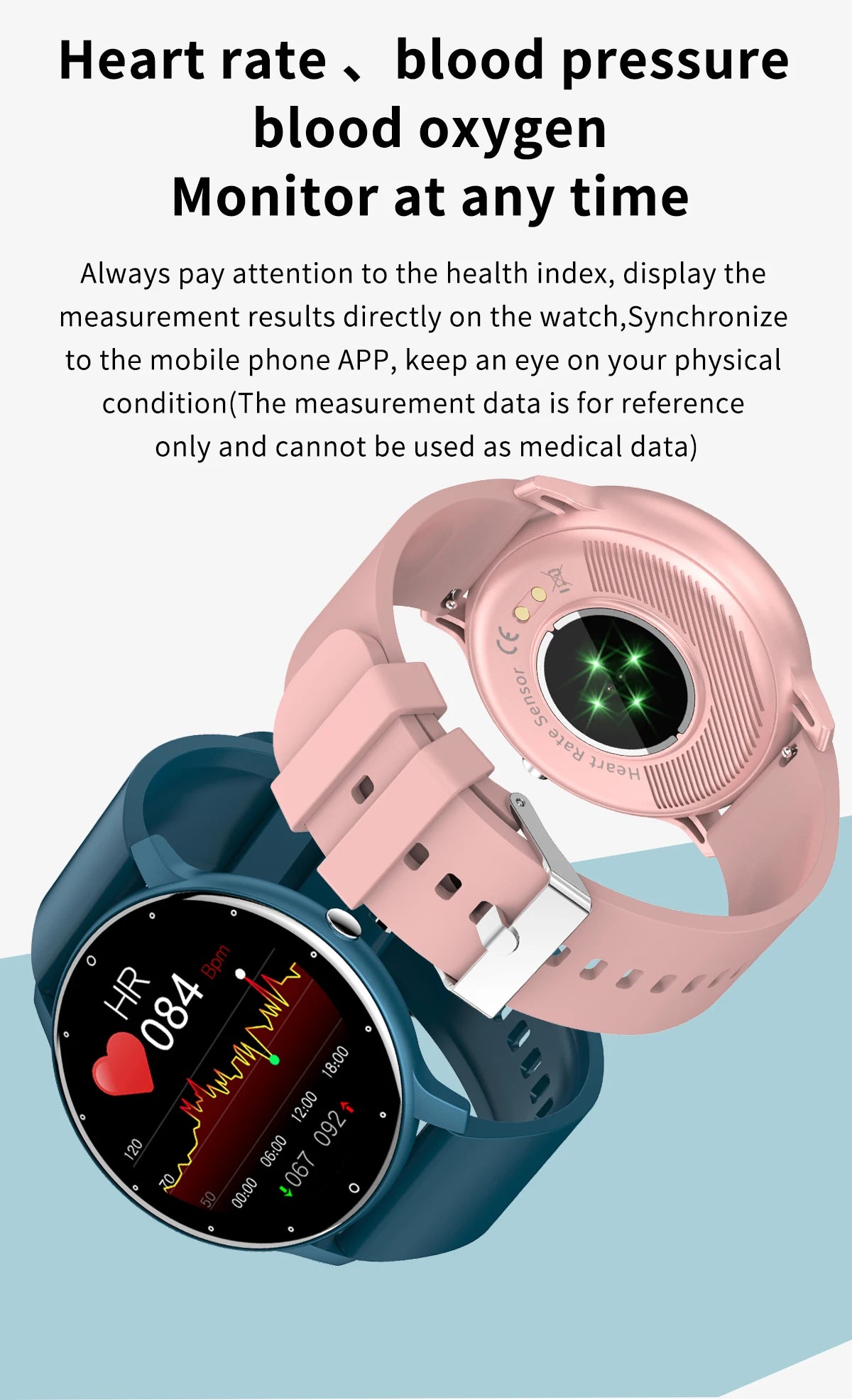 Smart Fitness Watch with Heart Rate Monitor and Waterproof Design - Smarsty