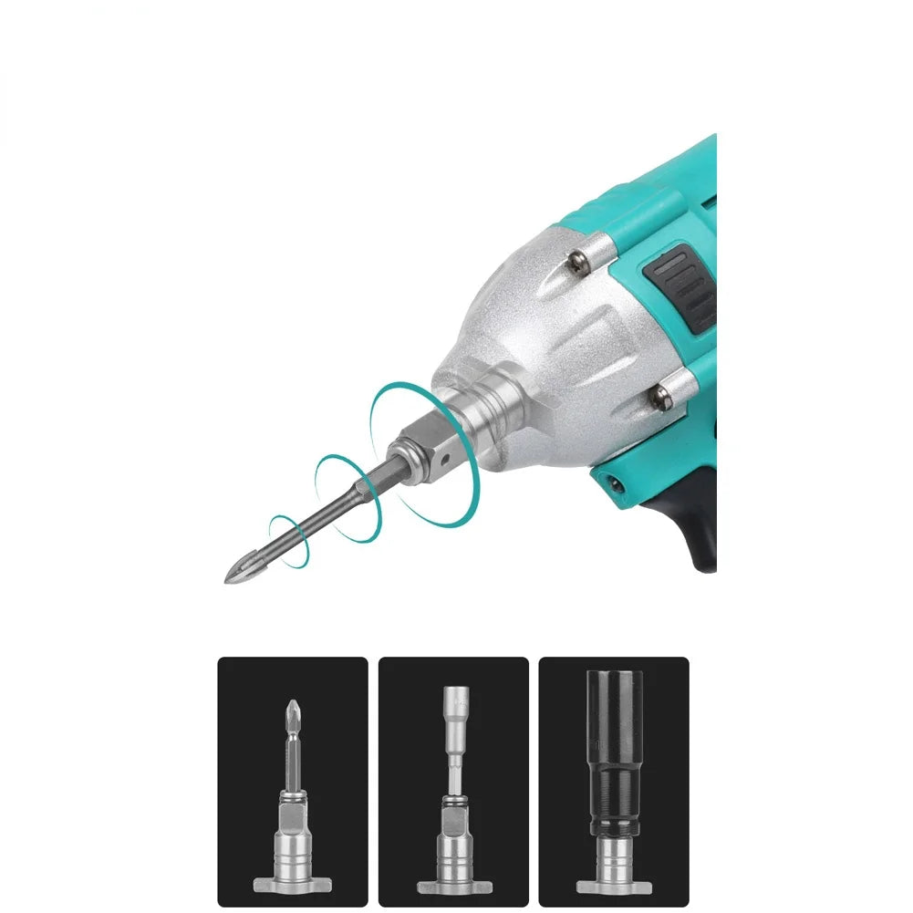 Cordless Electric Impact Wrench Shaft Accessories Dual Use - Smarsty