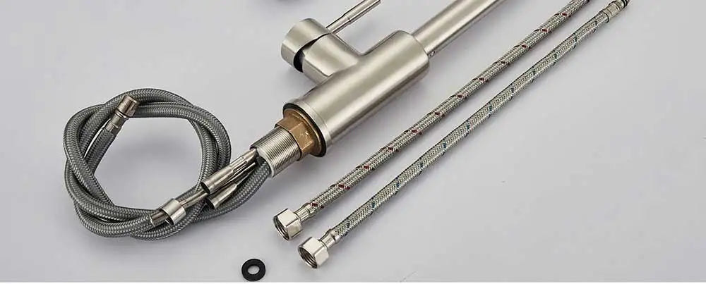 Rozin Chrome Kitchen Faucet with Pull Out Sprayer - Smarsty