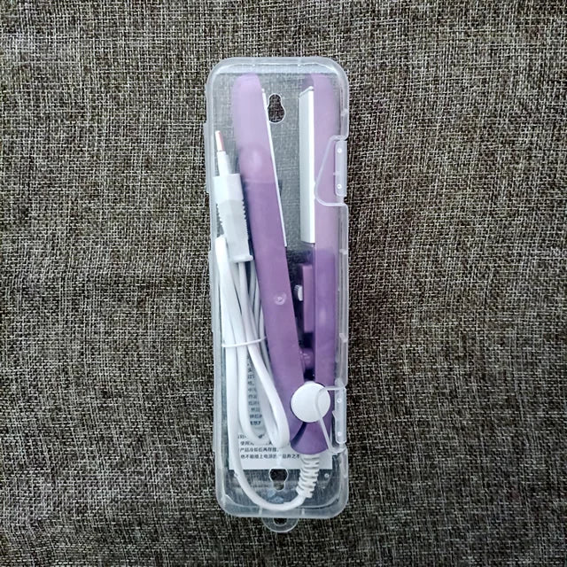 Mini Ceramic Hair Straightener and Curler for Quick Styling - Smarsty