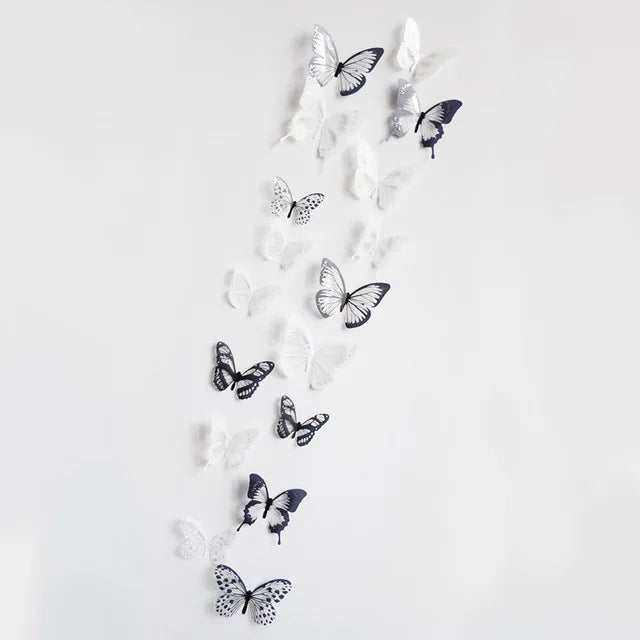 18 Piece 3D Crystal Butterfly Wall Stickers for Kids Room - Smarsty