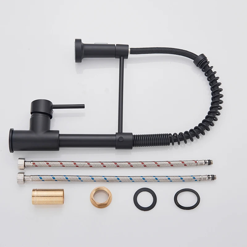 Brushed Nickel Kitchen Faucet with 360 Degree Rotation - Smarsty