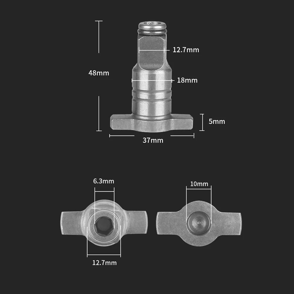 Cordless Electric Impact Wrench Shaft Accessories Dual Use - Smarsty