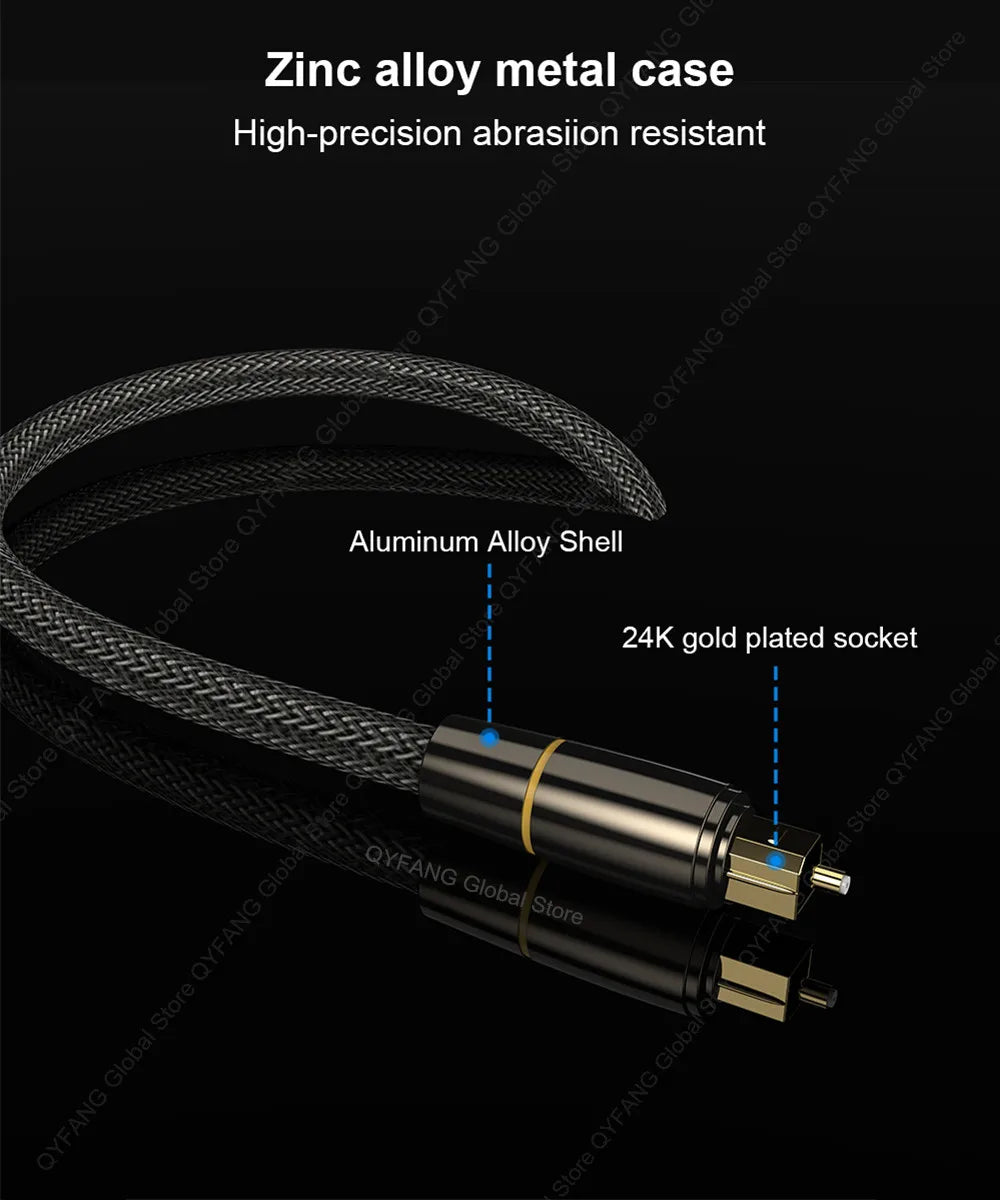 Digital Optical Audio Cable for Clear Sound Quality - Smarsty