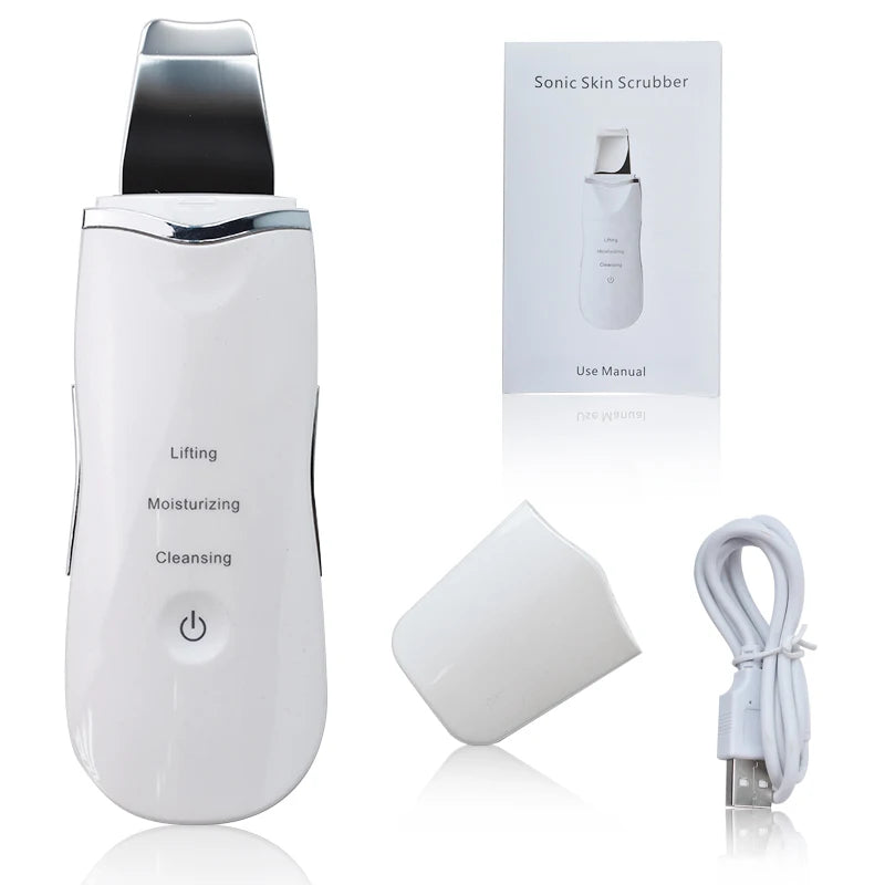 Ultrasonic Skin Scrubber for Deep Cleansing and Rejuvenation - Smarsty