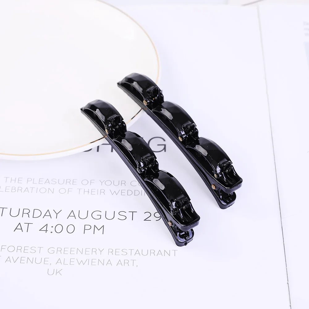 Double Layer Braided Headband With Pearl Accent Comfortable - Smarsty