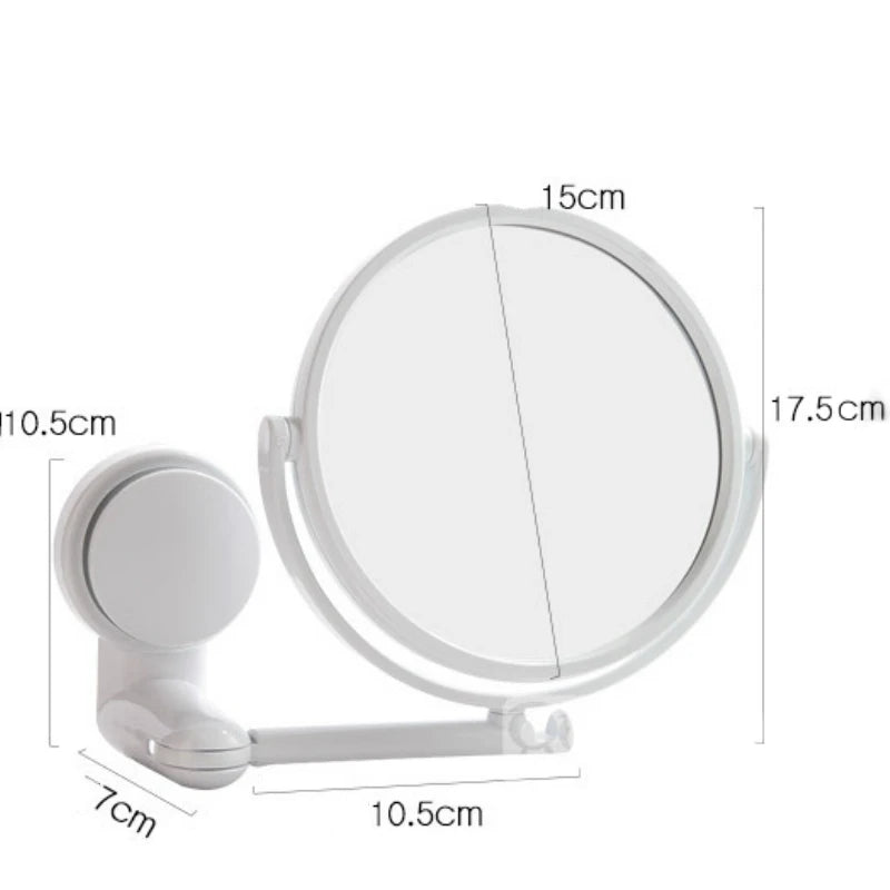 HD 360 Degree Rotating Vanity Mirror With Magnification - Smarsty