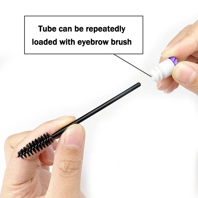 Reusable Eyelash Brush Tubes for Easy Makeup Application - Smarsty