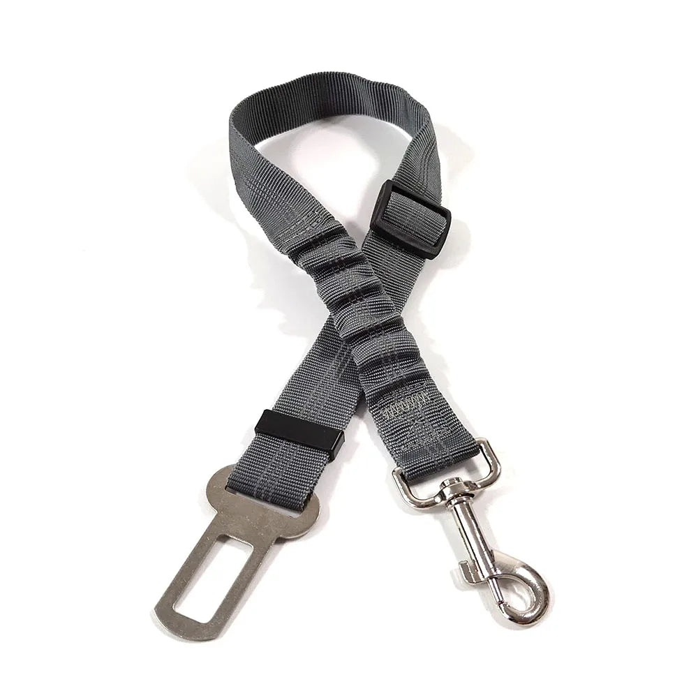 Adjustable Dog Car Seat Belt Harness with Reflective Cushioning - Smarsty