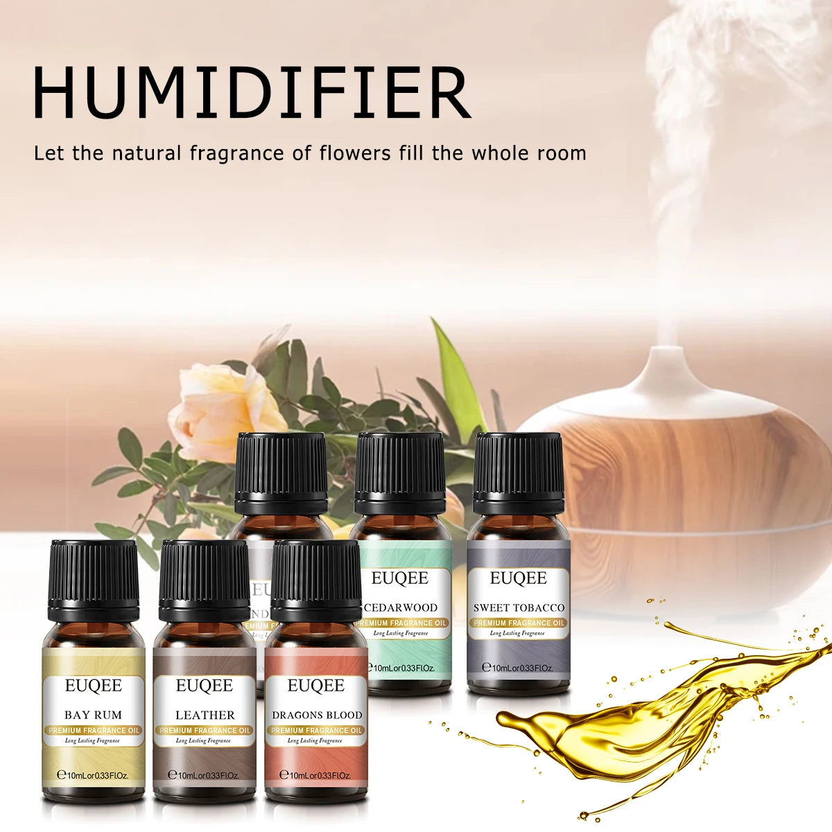 EUQEE 6 Piece Fragrance Oil Set for Diffusers - Smarsty