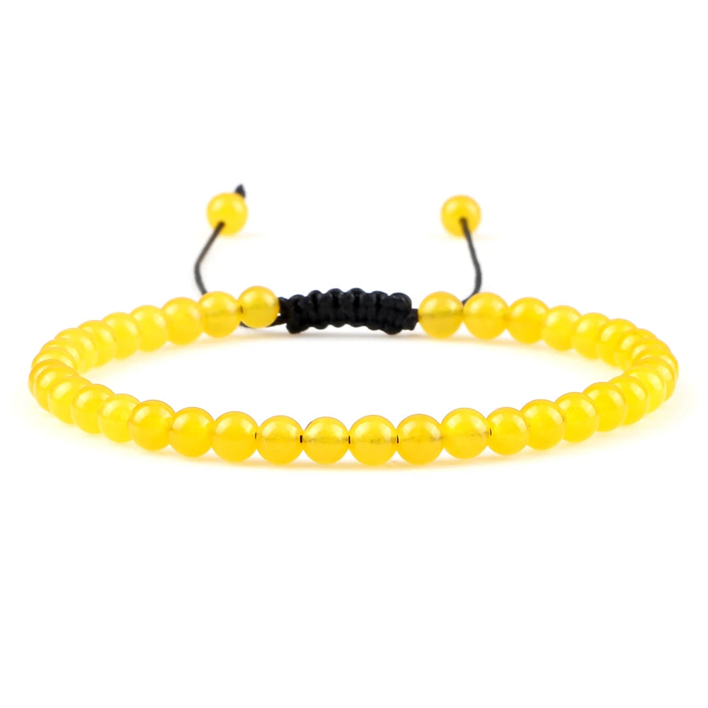 Adjustable Lava Stone Beaded Bracelet for Chakra Healing - Smarsty